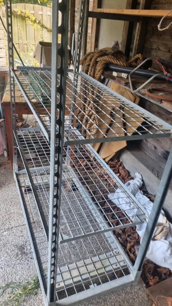Deense Kar met Draadplanken, Huis en Inrichting, Kasten | Stellingkasten, Ophalen