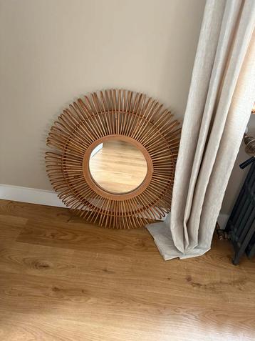 Nieuwe rieten spiegel - 70cm beschikbaar voor biedingen
