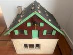 Duits houten poppenhuis kerst inclusief inrichting, Poppenhuis, Gebruikt, Ophalen of Verzenden