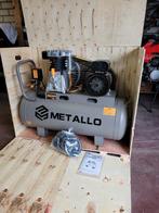 Metallo luchtcompressor 100L 50Hz 250L/pm Nieuw in krat!!, Doe-het-zelf en Verbouw, Compressors, Nieuw, Minder dan 25 liter, Olievrij