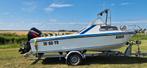 Europa 5.60 vis/toerboot incl Riba trailer 1575,-, Watersport en Boten, Gebruikt, 50 pk of meer, Onbekend, Onbekend