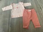 Mooi setje baby meisjes maat 56, Kinderen en Baby's, Babykleding | Maat 56, Ophalen, Meisje, Zo goed als nieuw, Setje