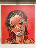 Foto van schilderij op lijst Afrikaanse creoolse vrouw, Ophalen of Verzenden
