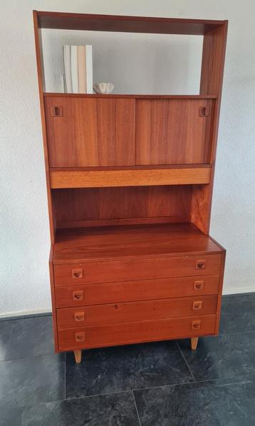 Mooie retro vintage 2 delig kast. beschikbaar voor biedingen