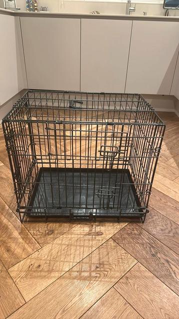 Hondenbench premium 2-deurs zwart 60x43x52cm beschikbaar voor biedingen