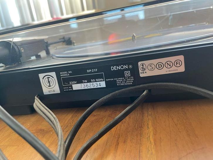 Denon Quartz DP-21F Platenspeler, Audio, Tv en Foto, Dvd-spelers, Gebruikt, Overige merken, Ophalen of Verzenden
