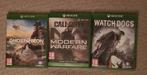 2 Xbox One Games - Ghost Recon, Watch Dogs, Spelcomputers en Games, Games | Xbox One, Online, Gebruikt, Vanaf 18 jaar, Shooter