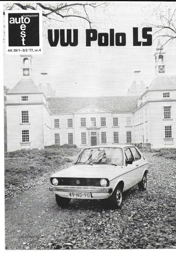 VW Polo LS 1977 autotest folder Volkswagen (VW03) beschikbaar voor biedingen