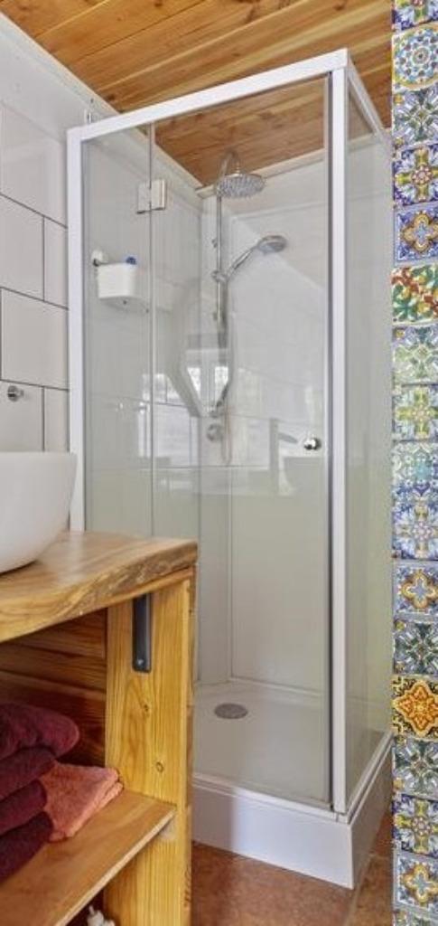 Douchecabine Van Marcke Go, compleet, Doe-het-zelf en Verbouw, Sanitair, Zo goed als nieuw, Douche, Glas, Ophalen