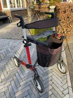 Rollator rehasense server C rood, Diversen, Rollators, Ophalen of Verzenden, Opvouwbaar, Gebruikt