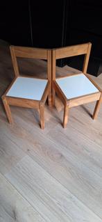 2 Kinderstoeltjes - Zithoogte 28cm, Ophalen, Gebruikt, Overige typen, Aanschuifbaar