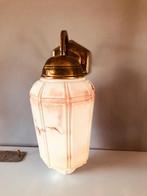 Boeren-wand-lamp Art Deco, Huis en Inrichting, Lampen | Hanglampen, Gebruikt, Art deco, Ophalen of Verzenden, Glas