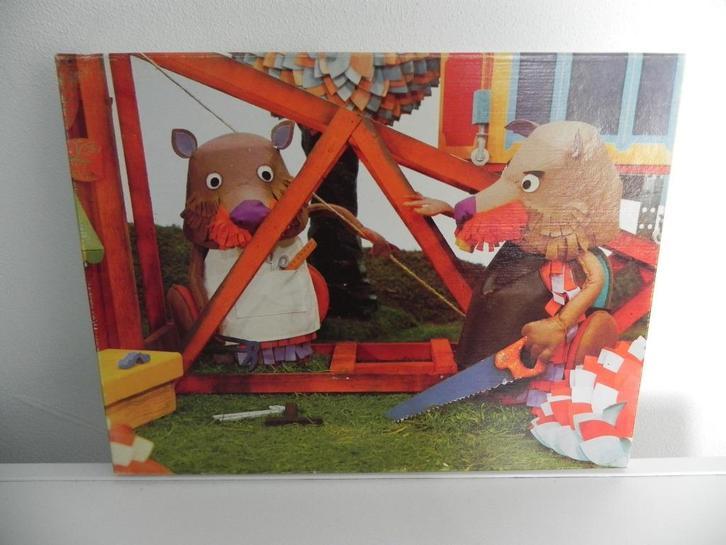 Fabeltjeskrant puzzle puzzel Ed en Willem Bever vintage, Hobby en Vrije tijd, Denksport en Puzzels, Gebruikt, Legpuzzel, Minder dan 500 stukjes