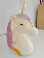 Spaarpot unicorn eenhoorn als nieuw, Ophalen of Verzenden, Zo goed als nieuw, Steen, Aardewerk of Keramiek, Dier