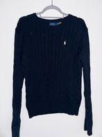 Navy Kabeltrui Ralph Lauren Dames, Kleding | Dames, Truien en Vesten, Ophalen, Zo goed als nieuw, Maat 42/44 (L), Blauw