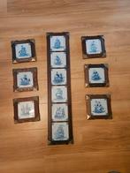 Oude Delftsblauwe Tegels met Schepen, Ophalen