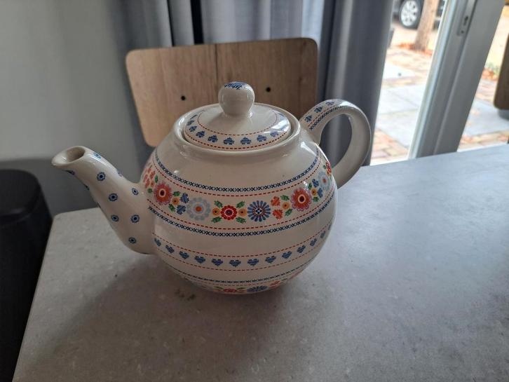 Kakelbont Theepot - Vrolijk en kleurrijk!, Huis en Inrichting, Keuken | Keukenbenodigdheden, Zo goed als nieuw, Ophalen