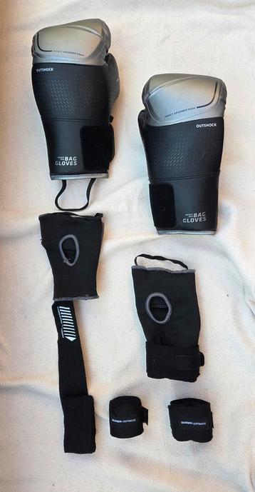 Bokshandschoenen heavy 900, inner gloves en straps maat M  beschikbaar voor biedingen