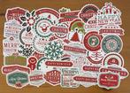 Kerst Merry Christmas stickers, Hobby en Vrije tijd, Stickers en Plaatjes, Nieuw, Ophalen of Verzenden, Meerdere stickers