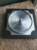 Mooi jaren 60 metalen barometer, kleur zilver in werkende s, Ophalen of Verzenden, Gebruikt, Barometer