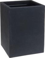 Bloempot kunststof grijs 40x30 cm, 25 tot 40 cm, Kunststof, Verzenden, Vierkant