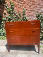 Vintage ladenkast op teakhouten onderstel, Ophalen, O, O, Teakhout