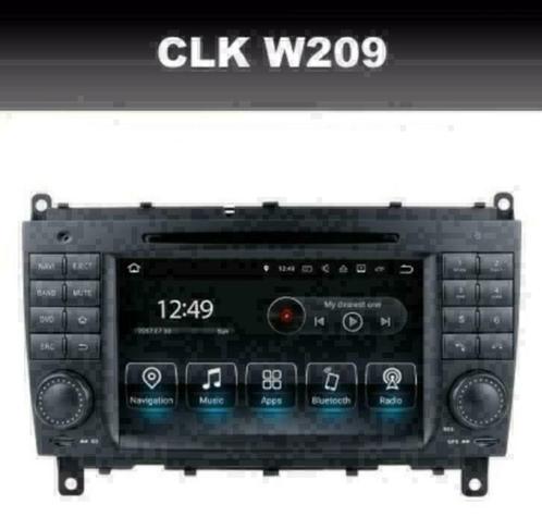 Mercedes CLK W209 radio navigatie android 10 carplay wifi, Auto diversen, Autoradio's, Nieuw, Ophalen of Verzenden