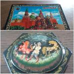 Russische lakdoos 2x, Ophalen of Verzenden
