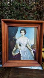 Olieverf op Doek Schilderij in Houten Lijst "De Keizerin", Ophalen of Verzenden