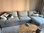 Grijze 4-zits bank en hocker Kivik, Ophalen, Zo goed als nieuw, Stof
