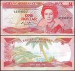 East Caribbean States - 1 Dollar, 1988-1989 unc, Verzenden, Midden-Amerika, Los biljet
