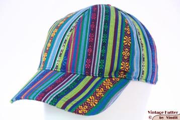 Baseball pet Hawkins in blauw groene Aztec stijl 55-61 nieuw beschikbaar voor biedingen