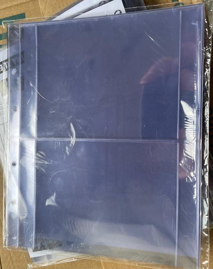 nieuwe 2-vaks bladen van Leuchtturm Optima xl eu 2c ., Postzegels en Munten, Munten en Bankbiljetten | Toebehoren, Verzamelmap