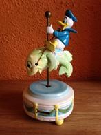 Donald Duck Riding Fish SCHMID Muziekdoos, Verzamelen, Disney, Ophalen, Donald Duck, Beeldje of Figuurtje