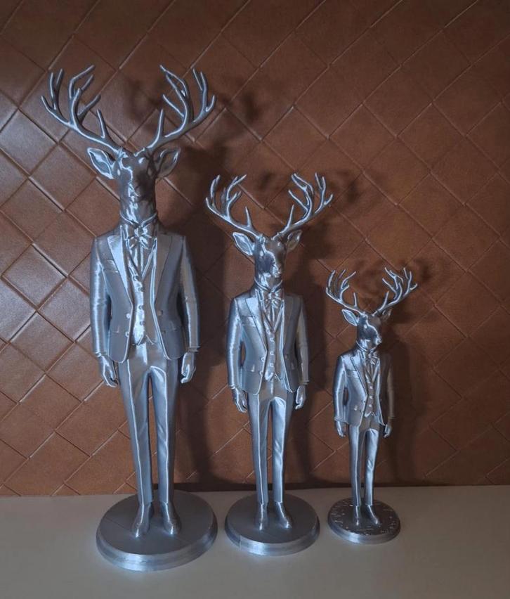 Luxe herten set, Verzamelen, Beelden en Beeldjes, Nieuw, Dier, Ophalen of Verzenden