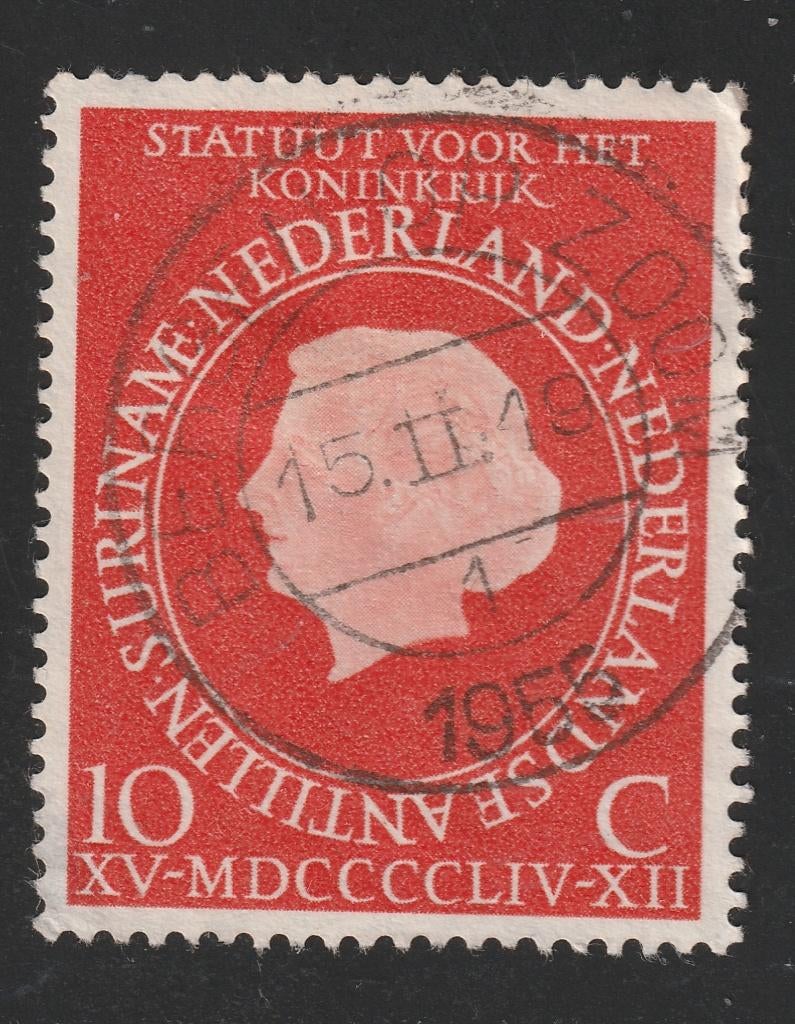 nvph 654 met kortebalkstempel Bergen op Zoom 1 (10162), Postzegels en Munten, Postzegels | Nederland, Ophalen of Verzenden, Na 1940