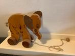 Houten VINTAGE speelgoed olifant. Bieden., Ophalen, Gebruikt, Duw- of Trekspeelgoed