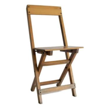 Partij retro vintage houten horeca klapstoelen STOKKUM.  221 beschikbaar voor biedingen