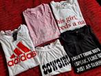 5 t-shirts met tekst mt. S/M, Kleding | Dames, T-shirts, Ophalen of Verzenden, Zo goed als nieuw, Korte mouw