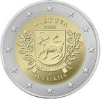 Speciale 2 Euro Litouwen 2022 "Regio's Suvalkija" in unc., 2 euro, Ophalen of Verzenden, Overige landen