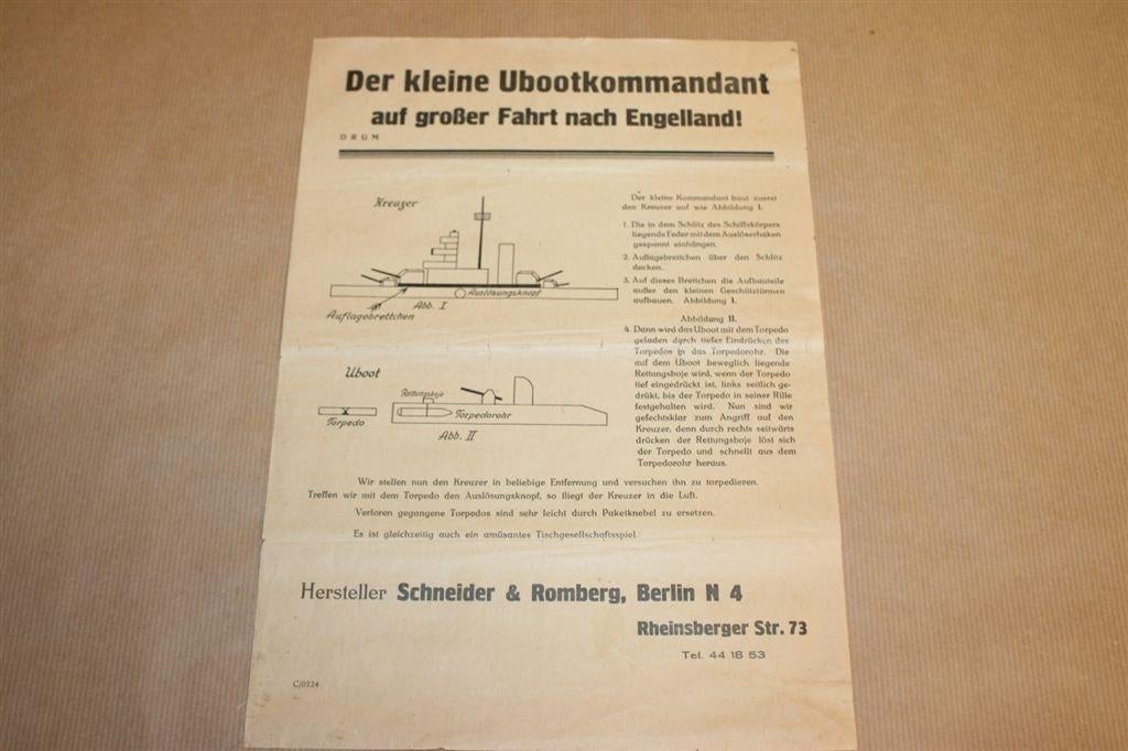 Zeldzame handleiding - Nazi propanda spel - 1940 !!, Boeken, Ophalen of Verzenden, Tweede Wereldoorlog, Gelezen, Overige onderwerpen