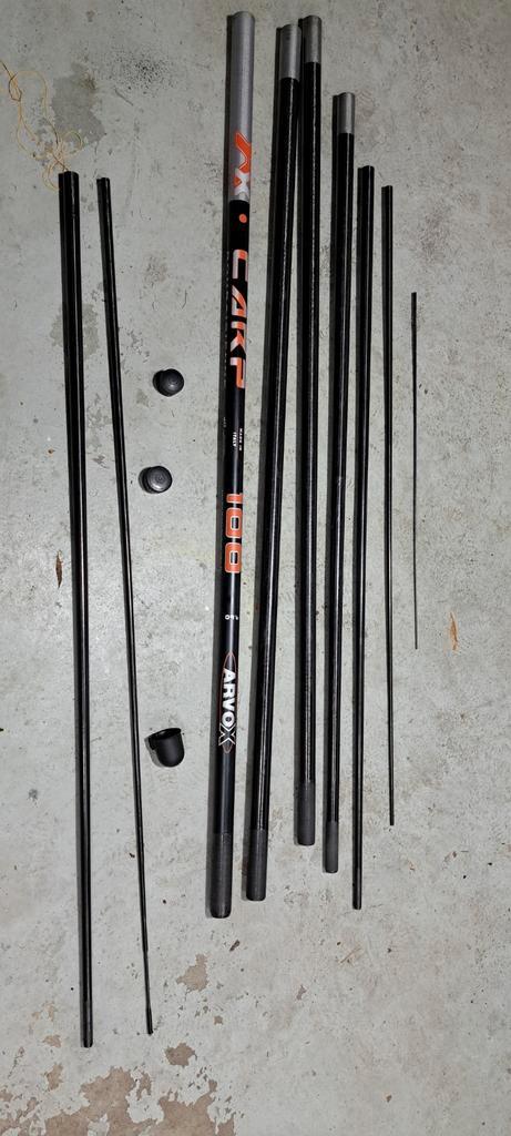 Zgan Arvox carp vaste stok hengel karper 9.60mtr, Watersport en Boten, Hengelsport | Witvissen, Zo goed als nieuw, Vaste hengel