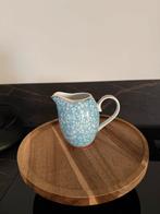Pip studio Schattig blauw melkkannetje met bloemen hoog 10cm, Overige typen, Ophalen of Verzenden, Zo goed als nieuw, Overige stijlen