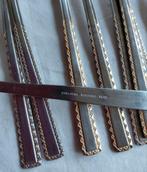 SBS Solingen Edelstaal relief handvatten gouden verieringen, Huis en Inrichting, Ophalen of Verzenden, Gebruikt, Rvs of Chroom