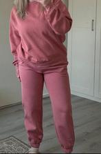 H&M roze jogger pants en hoodie met ronde hals oversized, Kleding | Dames, H&M, Ophalen of Verzenden, Zo goed als nieuw, Roze
