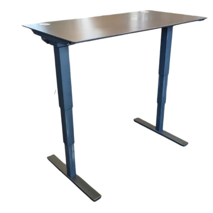 Elektrisch Zit Sta Bureau Antraciet B140xD70 B-keus, Huis en Inrichting, Bureaus, Gebruikt, Stabureau, Elektrisch, Ophalen of Verzenden