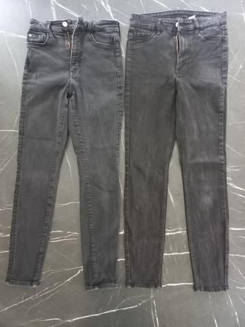 Twee zwarte skinny damesbroeken xs H&M beschikbaar voor biedingen