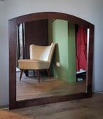 Gave spiegel met houten lijst, Huis en Inrichting, Woonaccessoires | Spiegels, Ophalen, Zo goed als nieuw, Rechthoekig, Minder dan 100 cm