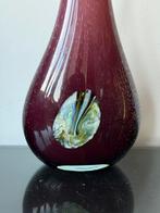 Prachtige grote paarse design vaas, Huis en Inrichting, Overige kleuren, 50 tot 75 cm, Ophalen of Verzenden, Glas