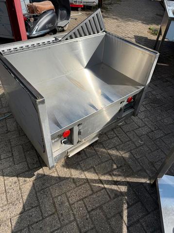 Rvs werk tafel onderstel  mobile werkbank met afzuigsystem beschikbaar voor biedingen